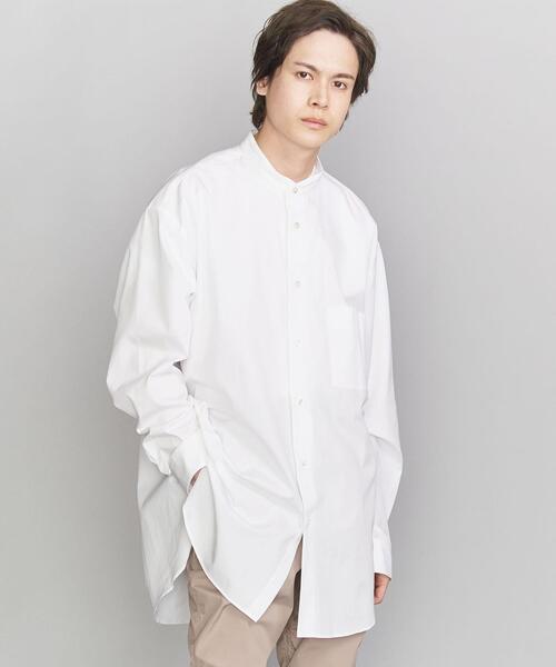 BEAUTY&YOUTH UNITED ARROWS(ビューティーアンドユースユナイテッドアローズ)の「【別注】 <5525gallery(5525ギャラリー)> BAND LONG/シャツ □□(シャツ/ブラウス・メンズ・ブラック/ホワイト・MEDIUM/LARGE)」の10枚目の写真