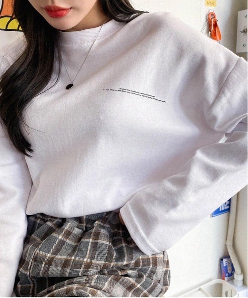 SONA(ソナ)の「SONYUNARA ムーンライトバックプリント長袖Tシャツ(Tシャツ/カットソー・レディース・ブラック/アイボリー/ダークグレー・FREE)」の13枚目の写真
