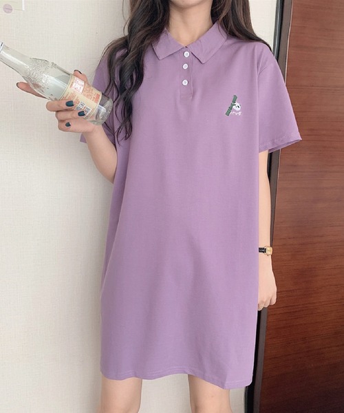 meJane（ミージェーン）の「ロゴアソート ポロワンピース