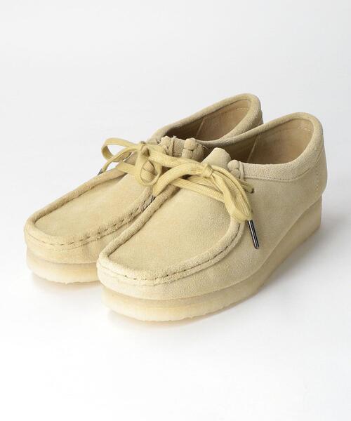 Clarks（クラークス）の「＜CLARKS＞ワラビースエードブーツ（ブーツ・レディース・ベージュ/ブラック・4/6/5）」の3枚目の写真