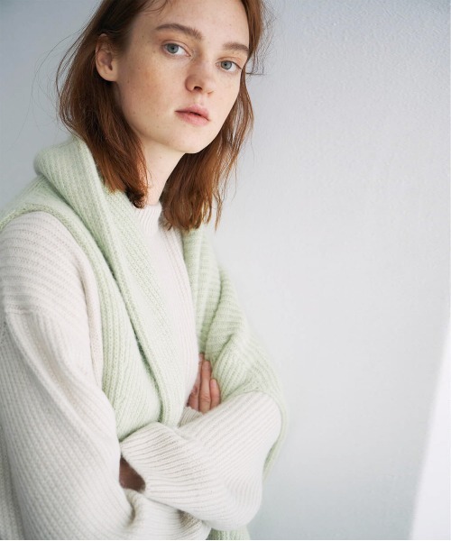 unfilアンフィル　ロイヤルベイビーアルパカ　リブニットセーター　ホワイト 楽天市場】アンフィル unfil ロイヤルベビー アルパカ リブニット