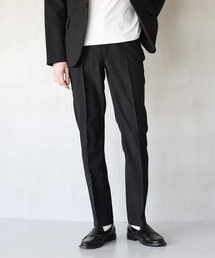 ASTRONOMY | スーツ地 センタープレス テーパード スリム スラックス【セットアップ対応】(スラックス)