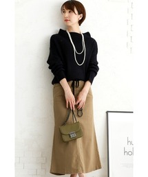 ElegChic（エレグシック）の「ウエストリブ ロング スカート （スカート）」