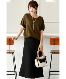 ElegChic | ウエストリブロングスカート(スカート)