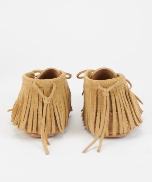 LOEWE(ロエベ)の「フリンジ ハイトップ ローファー (スプリットカーフ)(ローファー・レディース・ゴールド・36/37/38)」の3枚目の写真