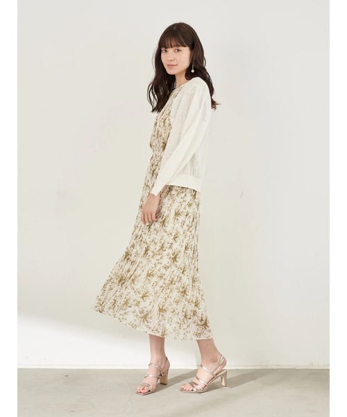 YECCA VECCA（イェッカヴェッカ）の「【Steady.6月号掲載】P.フレンチリネンカーディガン　＊（カーディガン/ボレロ・レディース・ライトグレー/ブラック/パープル/オフホワイト/イエロー/グリーン・FREE）」の8枚目の写真