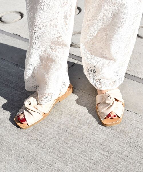 SHIPS（シップス）の「SKA:ノットスクエアアバルカサンダル◆（サンダル・レディース・ブラック/ナチュラル・38/39/35/36/37）」の11枚目の写真