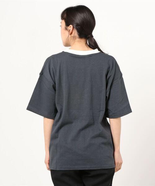 MARUKAWA(マルカワ)の「Tom&Jerry/ トム&ジェリー リンガー 刺繍 アニメ プリントTシャツ(Tシャツ/カットソー・レディース・ホワイト/ブラック/ラベンダー/ホワイト系その他/ブルーグリーン/チャコール・M/L)」の7枚目の写真