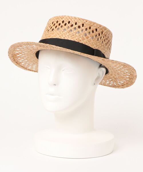 Samansa Mos2(サマンサ モスモス)の「透かし編みカンカン帽(ハット・レディース・ブラック/ブラウン・フリ-)」の4枚目の写真