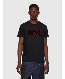DIESEL | メンズ Tシャツ コンビネーション ロゴ BCI サステナブル(Tシャツ/カットソー)