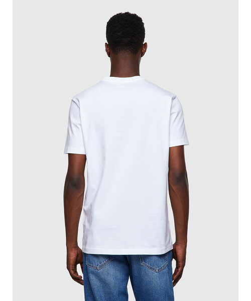 DIESEL（ディーゼル）の「メンズ Tシャツ コンビネーション ロゴ BCI サステナブル（Tシャツ/カットソー・メンズ・ブラック/ホワイト/エンジ・SMALL/MEDIUM/X-LARGE/X-SMALL/LARGE/XX-LARGE/XXX-LARGE）」の17枚目の写真