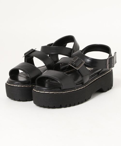 kutir(クティール)の「厚底ステッチスポーツサンダル(サンダル・レディース・ブラック/ベージュ/ゼブラ・SMALL/MEDIUM/LARGE)」の13枚目の写真