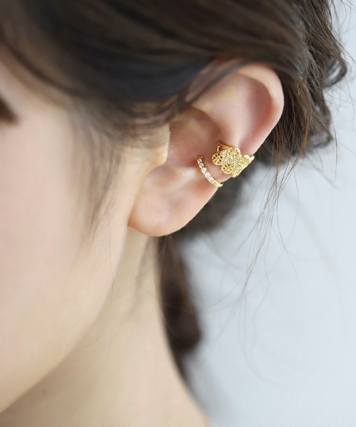 ANEMONE（アネモネ）の「ビジューラインのイヤーカフ（イヤーカフ・レディース・ゴールド/シルバー・FREE）」の3枚目の写真