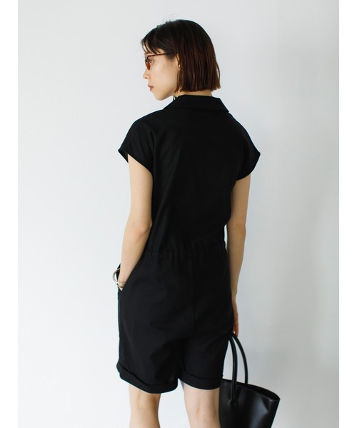 koe（コエ）の「リネン混ショートオールインワン＊（つなぎ/オールインワン・レディース・ブラック/グレイッシュベージュ/ベージュ系その他・FREE）」の15枚目の写真