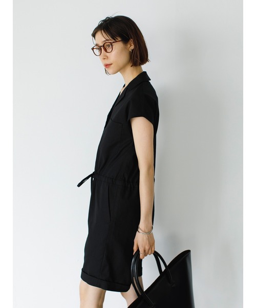 koe（コエ）の「リネン混ショートオールインワン＊（つなぎ/オールインワン・レディース・ブラック/グレイッシュベージュ/ベージュ系その他・FREE）」の19枚目の写真