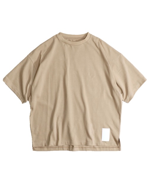 made in standard (メイドインスタンダード)の「MADE IN STANDARD/メイドインスタンダード HEAVY JERSEY SLIT CREW(Tシャツ/カットソー・メンズ・ブラック/ホワイト/カーキ/ネイビー・MEDIUM/LARGE)」の4枚目の写真