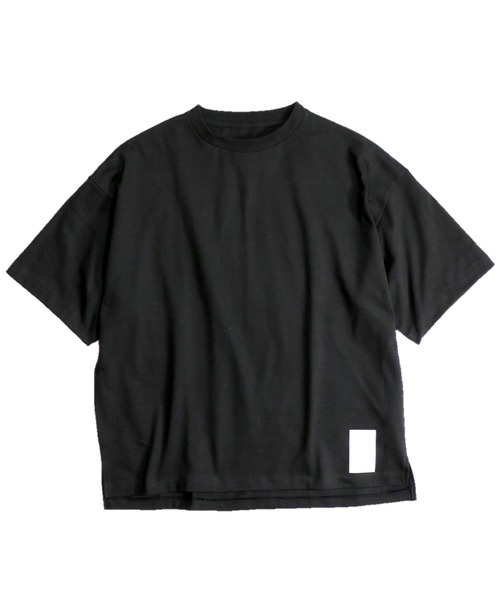 made in standard (メイドインスタンダード)の「MADE IN STANDARD/メイドインスタンダード HEAVY JERSEY SLIT CREW(Tシャツ/カットソー・メンズ・ブラック/ホワイト/カーキ/ネイビー・MEDIUM/LARGE)」の3枚目の写真