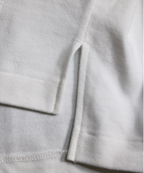 made in standard (メイドインスタンダード)の「MADE IN STANDARD/メイドインスタンダード HEAVY JERSEY SLIT CREW(Tシャツ/カットソー・メンズ・ブラック/ホワイト/カーキ/ネイビー・MEDIUM/LARGE)」の8枚目の写真