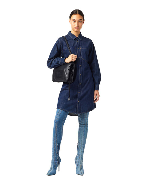 DIESEL（ディーゼル）の「レディース リサイクルナイロン＆レザー 3WAY ショルダーバッグ（ショルダーバッグ・レディース・ブラック・UNI）」の8枚目の写真