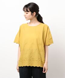 Samansa Mos2 | 立体花刺繍ブラウス(シャツ/ブラウス)