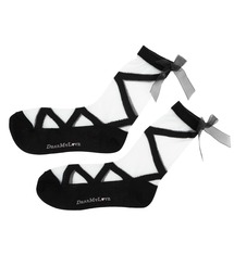 DearMyLove | シースルーレースアップソックス(ソックス/靴下)