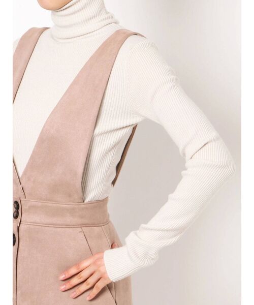 LAGUNAMOON(ラグナムーン)の「2WAYフェイクスウェードジャンパースカート(スカート・レディース・ブラウン/ベージュ/チャコールグレー・SMALL/MEDIUM)」の11枚目の写真