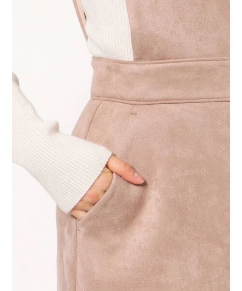 LAGUNAMOON(ラグナムーン)の「2WAYフェイクスウェードジャンパースカート(スカート・レディース・ブラウン/ベージュ/チャコールグレー・SMALL/MEDIUM)」の15枚目の写真