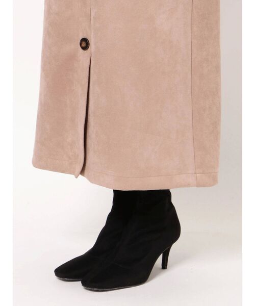 LAGUNAMOON(ラグナムーン)の「2WAYフェイクスウェードジャンパースカート(スカート・レディース・ブラウン/ベージュ/チャコールグレー・SMALL/MEDIUM)」の5枚目の写真