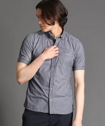 MONSIEUR NICOLE | ボタンダウン ストライプ半袖シャツ(シャツ/ブラウス)