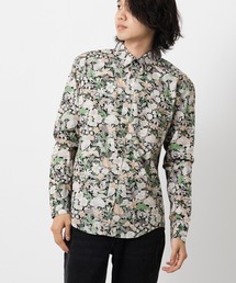 英国老舗ブランド プレミアムコットン花柄シャツ 日本縫製 Peter England