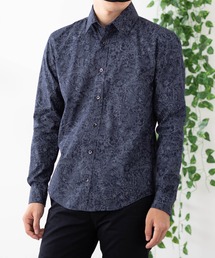 英国老舗ブランド プレミアムコットン花柄シャツ 日本縫製 Peter England