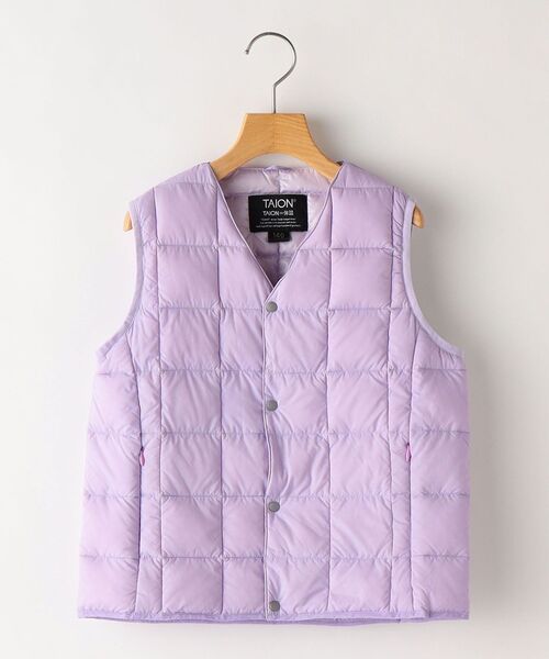 TAION(タイオン)の「【WEB限定】TAION:キッズ ダウン ベスト(100~140cm)(ダウンベスト・キッズ・ベージュ/オレンジ/ライトブルー/ネイビー/ラベンダー/ブラック/オリーブ・110/120/130/140/100)」の19枚目の写真
