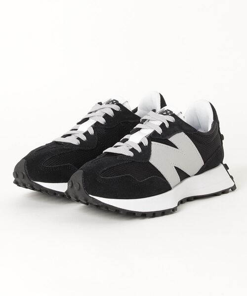 NEW BALANCE（ニューバランス）の「new balance/ニューバランス MS327 スニーカー レディース 厚底 ランニング（スニーカー・レディース・ホワイト/ブラック/ブラック×ホワイト/グレー/ベージュ・23.0cm/24.0cm/25.0cm/26.0cm/27.0cm/28.0cm/27.5cm/23.5cm/24.5cm/25.5cm/26.5cm）」の4枚目の写真