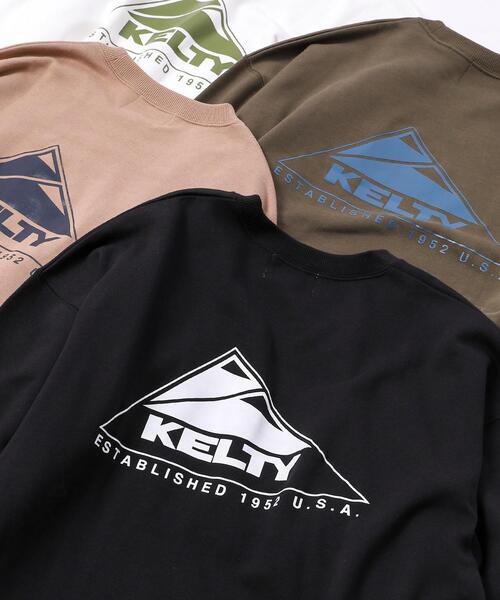 KELTY（ケルティ）の「KELTY(ケルティ)別注裏毛クルーネックスウェット（スウェット・メンズ・ホワイト/ベージュ/ブラック/オリーブ/ケリー/ダークグレー・LARGE/SMALL/MEDIUM/X-LARGE）」の3枚目の写真