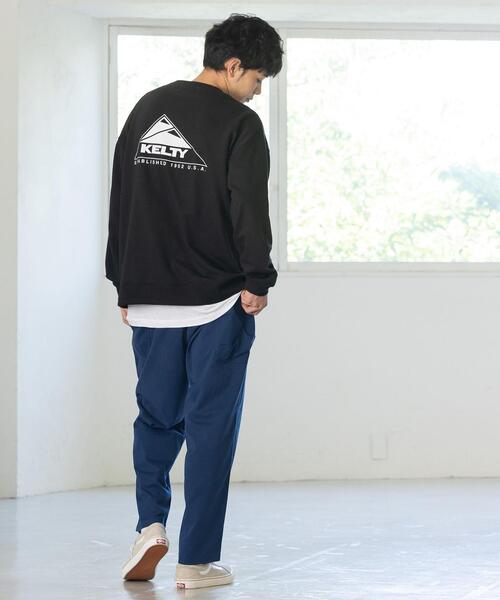 KELTY（ケルティ）の「KELTY(ケルティ)別注裏毛クルーネックスウェット（スウェット・メンズ・ホワイト/ベージュ/ブラック/オリーブ/ケリー/ダークグレー・LARGE/SMALL/MEDIUM/X-LARGE）」の20枚目の写真