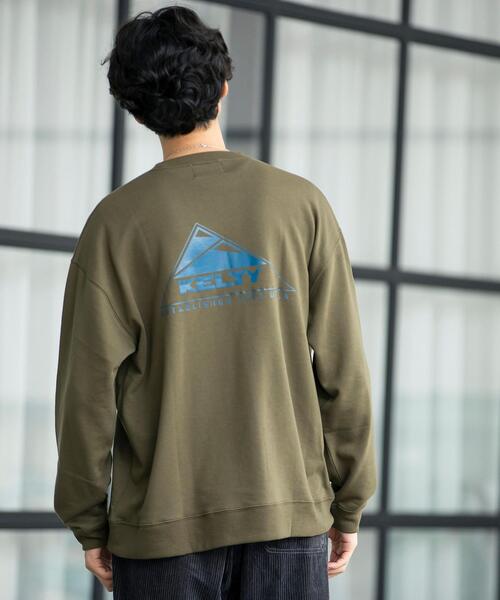 KELTY（ケルティ）の「KELTY(ケルティ)別注裏毛クルーネックスウェット（スウェット・メンズ・ホワイト/ベージュ/ブラック/オリーブ/ケリー/ダークグレー・LARGE/SMALL/MEDIUM/X-LARGE）」の8枚目の写真