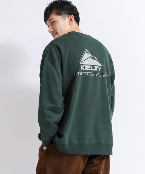 KELTY（ケルティ）の「KELTY(ケルティ)別注裏毛クルーネックスウェット（スウェット・メンズ・ホワイト/ベージュ/ブラック/オリーブ/ケリー/ダークグレー・LARGE/SMALL/MEDIUM/X-LARGE）」の14枚目の写真