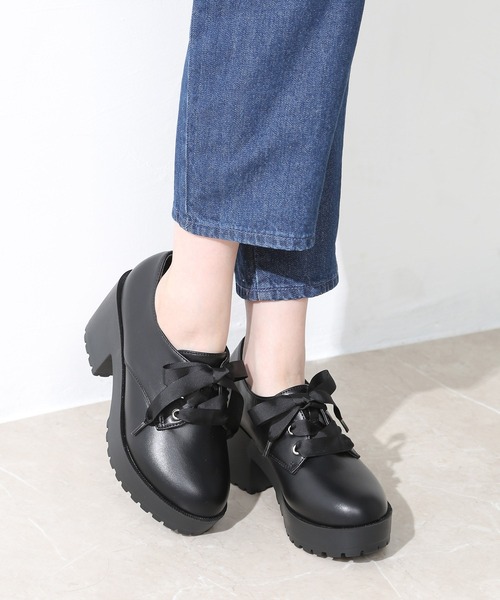 Honeys（ハニーズ）の「厚底マニッシュシューズ（その他シューズ・レディース・ブラック系その他/ブラック系その他2/ベージュ・S/M/L/LL）」の18枚目の写真