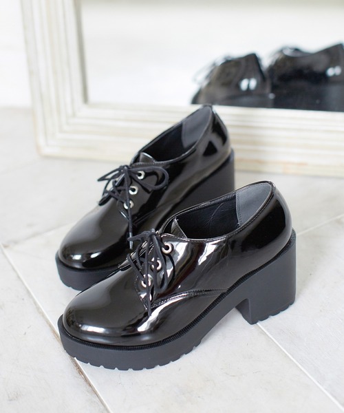 Honeys（ハニーズ）の「厚底マニッシュシューズ（その他シューズ・レディース・ブラック系その他/ブラック系その他2/ベージュ・S/M/L/LL）」の16枚目の写真