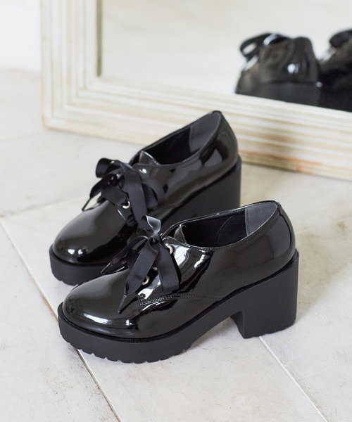 Honeys（ハニーズ）の「厚底マニッシュシューズ（その他シューズ・レディース・ブラック系その他/ブラック系その他2/ベージュ・S/M/L/LL）」の11枚目の写真