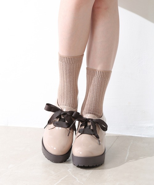 Honeys（ハニーズ）の「厚底マニッシュシューズ（その他シューズ・レディース・ブラック系その他/ブラック系その他2/ベージュ・S/M/L/LL）」の14枚目の写真