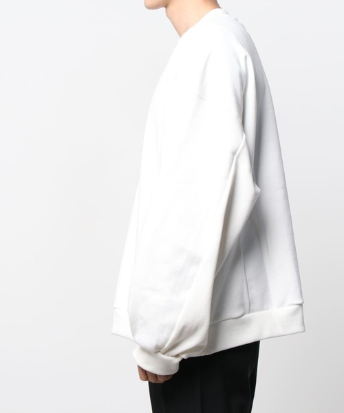 my beautiful landlet（マイビューティフルランドレット）の「【my beautiful landlet】 tumbler brushed back switching sweat（スウェット・メンズ・ブラック/グレー/レッド/オフホワイト・0/1）」の17枚目の写真