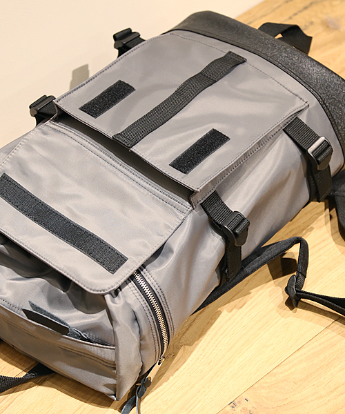 And A（アンドエー）の「ボックスナイロンバックパック（バックパック/リュック・メンズ・ブラック/グレー/ブルー・FREE）」の9枚目の写真