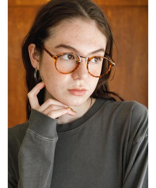 koe（コエ）の「ピグメントロングTシャツ*（Tシャツ/カットソー・レディース・オレンジ/ライトベージュ/ピンクベージュ/チャコールグレー/ブルーグリーン・L/M/S）」の12枚目の写真