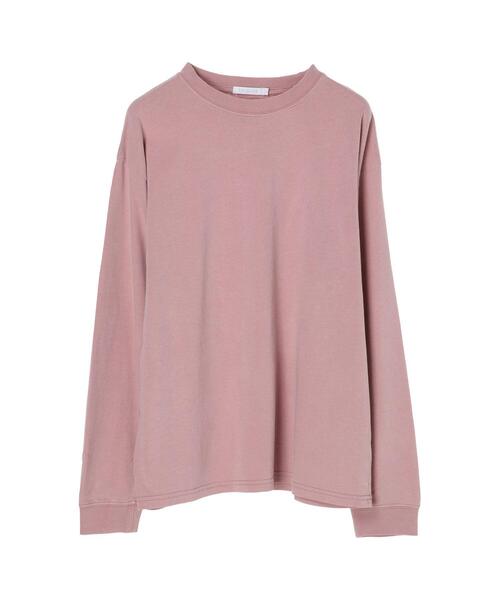 koe（コエ）の「ピグメントロングTシャツ*（Tシャツ/カットソー・レディース・オレンジ/ライトベージュ/ピンクベージュ/チャコールグレー/ブルーグリーン・L/M/S）」の22枚目の写真