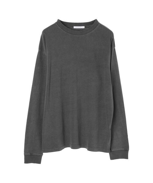 koe（コエ）の「ピグメントロングTシャツ*（Tシャツ/カットソー・レディース・オレンジ/ライトベージュ/ピンクベージュ/チャコールグレー/ブルーグリーン・L/M/S）」の21枚目の写真