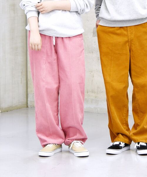 MACOBER（マコバ）の「【SHIPS別注】MACOBER: コーデュロイ ドローストリングス ワイド イージー パンツ（その他パンツ・メンズ・ベージュ/ピンク/ネイビー/グレー/ライトブルー・LARGE/MEDIUM/SMALL）」の5枚目の写真
