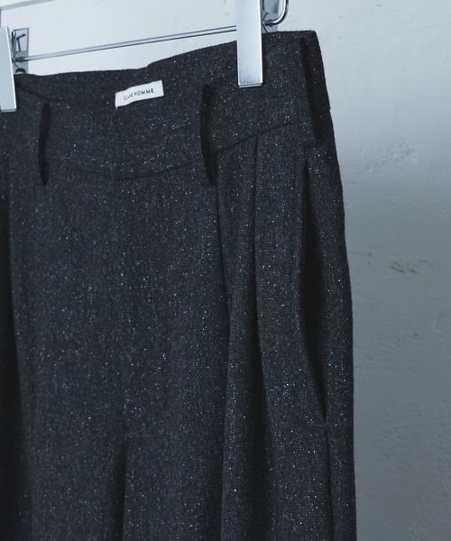 CLANE(クラネ)の「【CLANE HOMME Exclusive/クラネ オム エクスクルーシブ】 Classic Trousers(クラシック トラウザー)(スラックス・メンズ・チャコールグレー/ブラウン・1/2)」の14枚目の写真