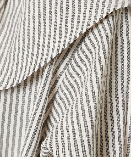 FREAK'S STORE（フリークスストア）の「カラーストライプフリル3wayブラウス（シャツ/ブラウス・レディース・サックスブルー/ピンク/ブラック/グレー・ﾌﾘ-）」の10枚目の写真