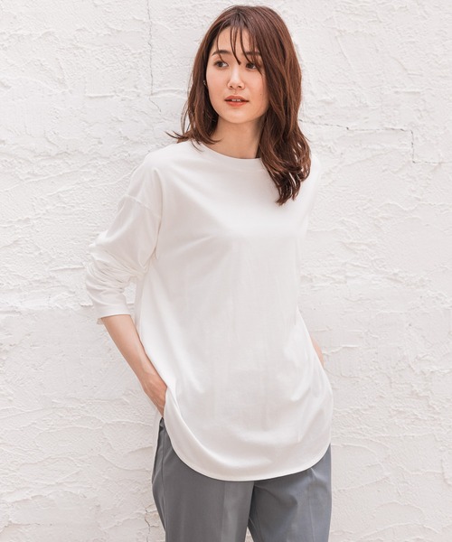 GLOBAL WORK（グローバルワーク）の「BeauteeアソートレイヤーT/957152（Tシャツ/カットソー・レディース・ホワイト/ブラック/ホワイト系その他2/その他・MEDIUM/LARGE/SMALL/X-SMALL）」の2枚目の写真